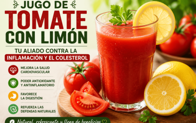Jugo de Tomate y Limón: La Bebida Natural que Puede Convertirse en tu Mejor Aliada para el Bienestar