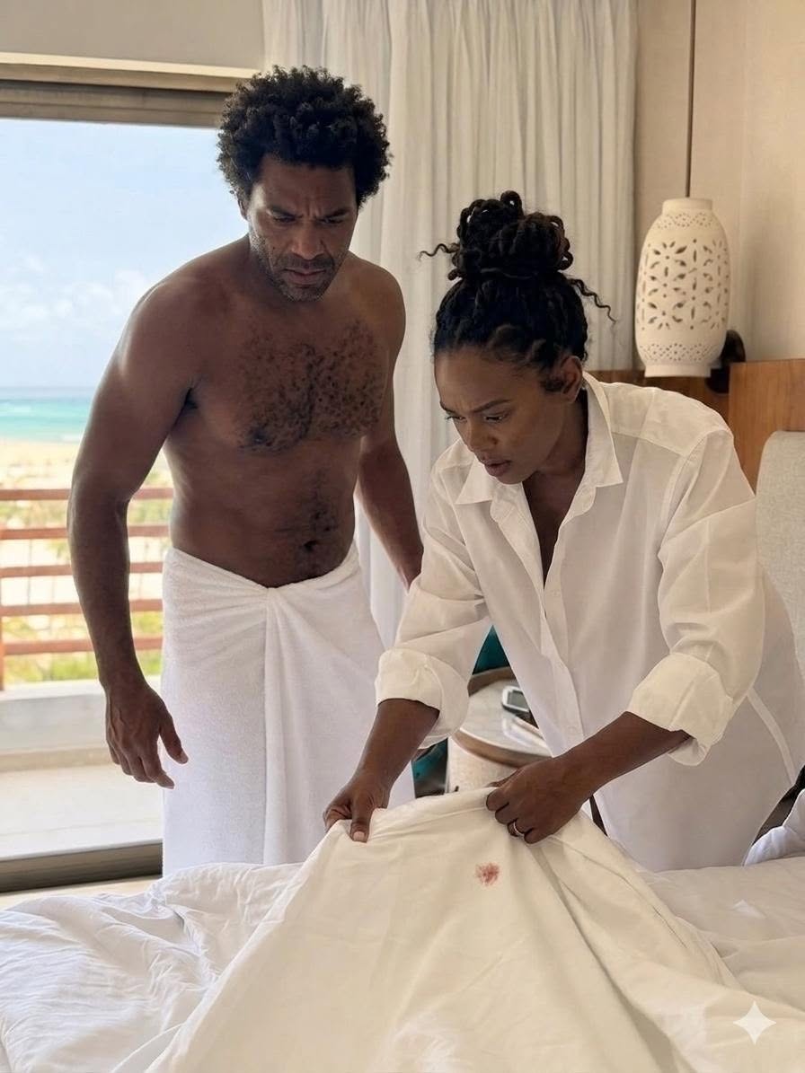 Volví a dormir con mi exesposa durante un viaje de trabajo. Al amanecer, una mancha roja en la sábana me dejó sin aliento. Un mes después, una llamada de un hospital en Cancún me hizo comprender que aquella noche no había sido un error… sino el comienzo de algo mucho más oscuro.