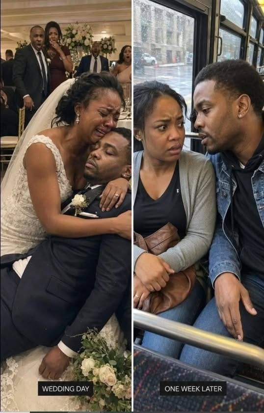 Mi esposo murió el día de nuestra boda. Una semana después, se sentó a mi lado en un autobús y me susurró: “No grites, necesitas saber toda la verdad”.