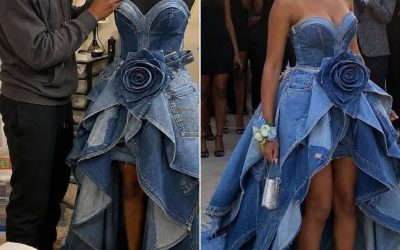 Mi madrastra se burló del vestido de graduación que mi hermano menor me cosió con los vaqueros de nuestra difunta madre, pero el karma tenía otros planes para ella.
