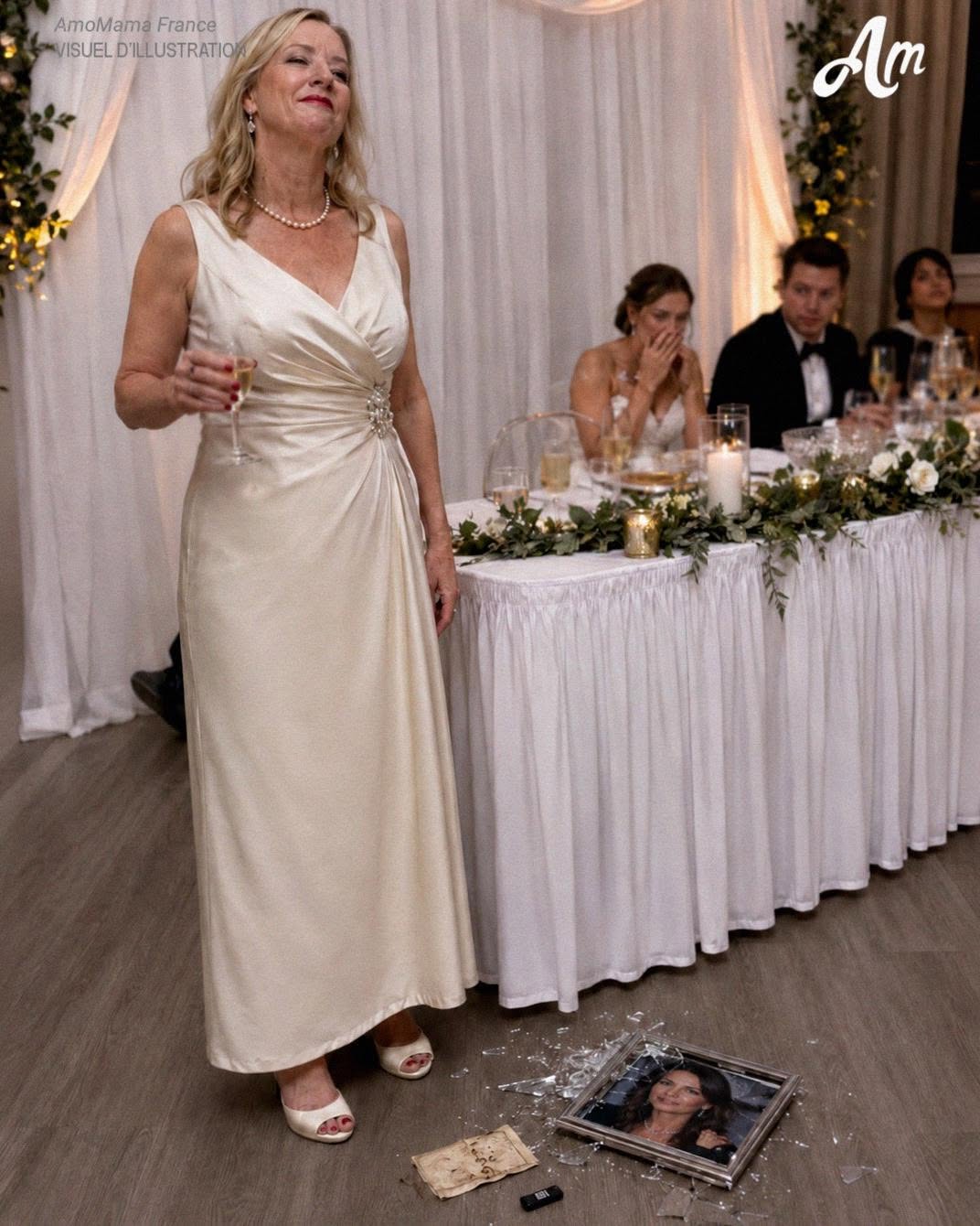 Mi suegra rompió “accidentalmente” el marco de fotos de mi difunta madre en nuestra boda, pero lo que cayó la dejó pálida.