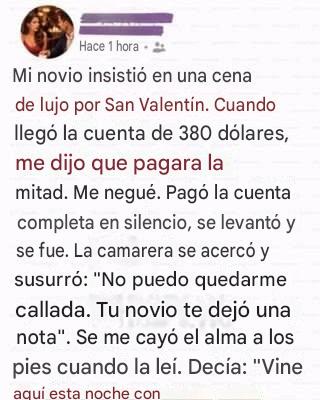 Una cena de San Valentín que lo reveló todo: Cuando una prueba destruyó siete años juntos.