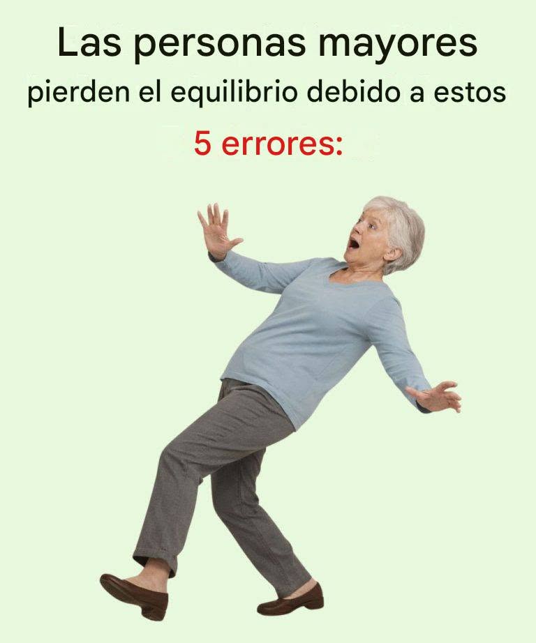 Errores comunes que afectan el equilibrio en los adultos mayores