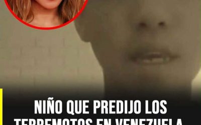 Niño que predijo los terremotos en Venezuela, envía fuerte mensaje