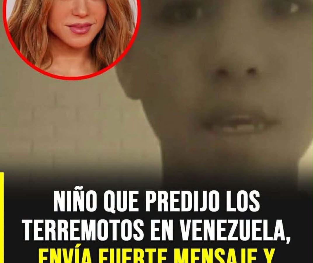 Niño que predijo los terremotos en Venezuela, envía fuerte mensaje