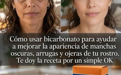 Conoce el remedio con bicarbonato que ayuda a atenuar manchas oscuras, suavizar arrugas y reducir ojeras… La receta por un “OK”💬👇