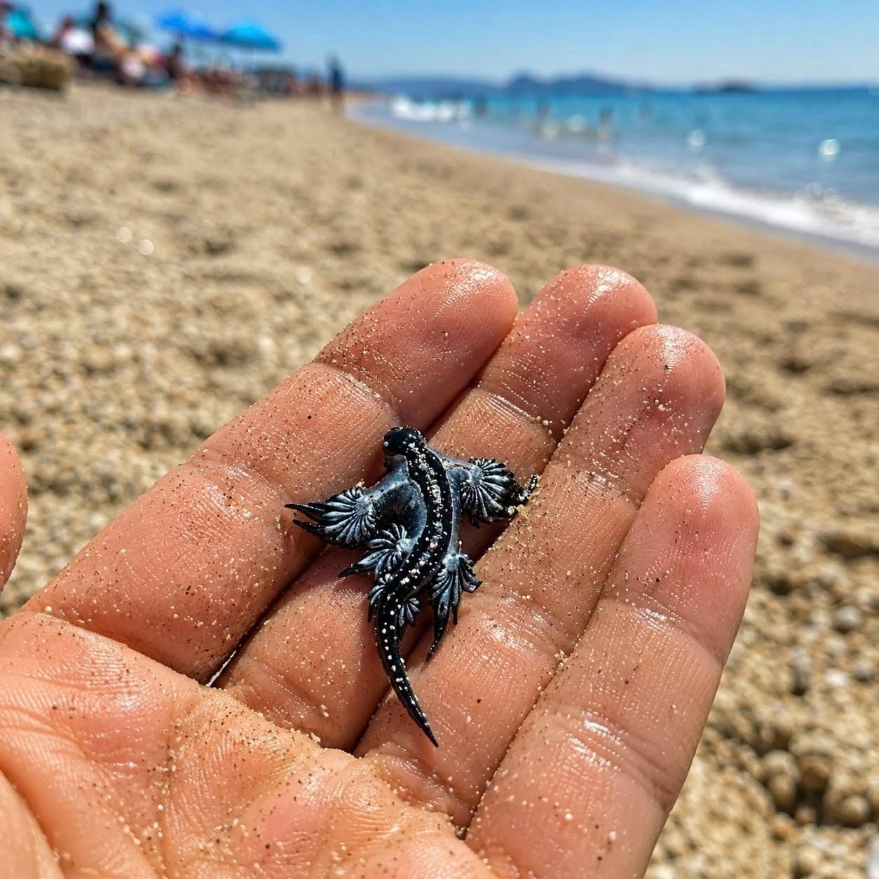 Playas cerradas, dragón azul encontrado en el mar: su objetivo es mo…Más…